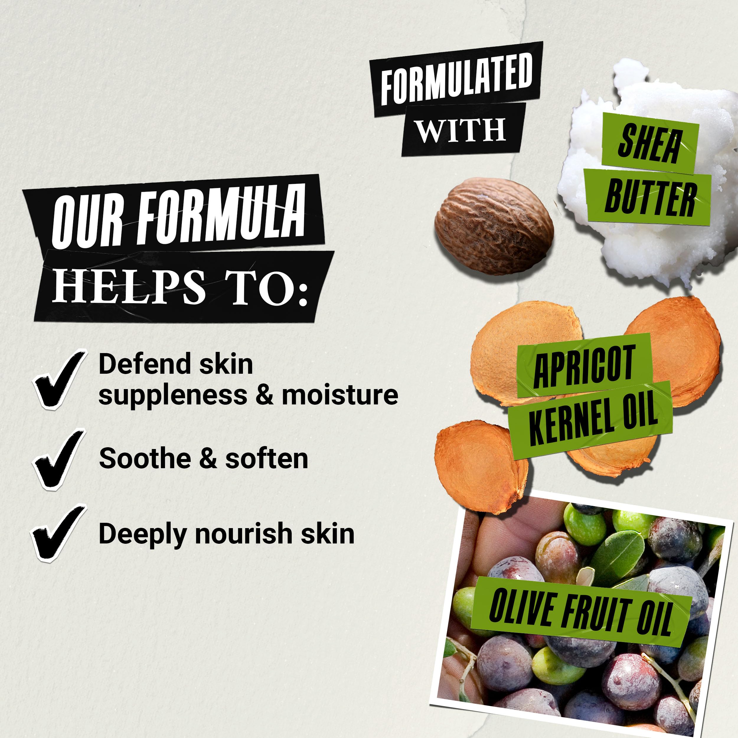 Kiehl's Baby Cream with Apricot Kernel Oil for mild exfoliation.