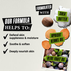 Kiehl's Baby Cream with Apricot Kernel Oil for mild exfoliation.