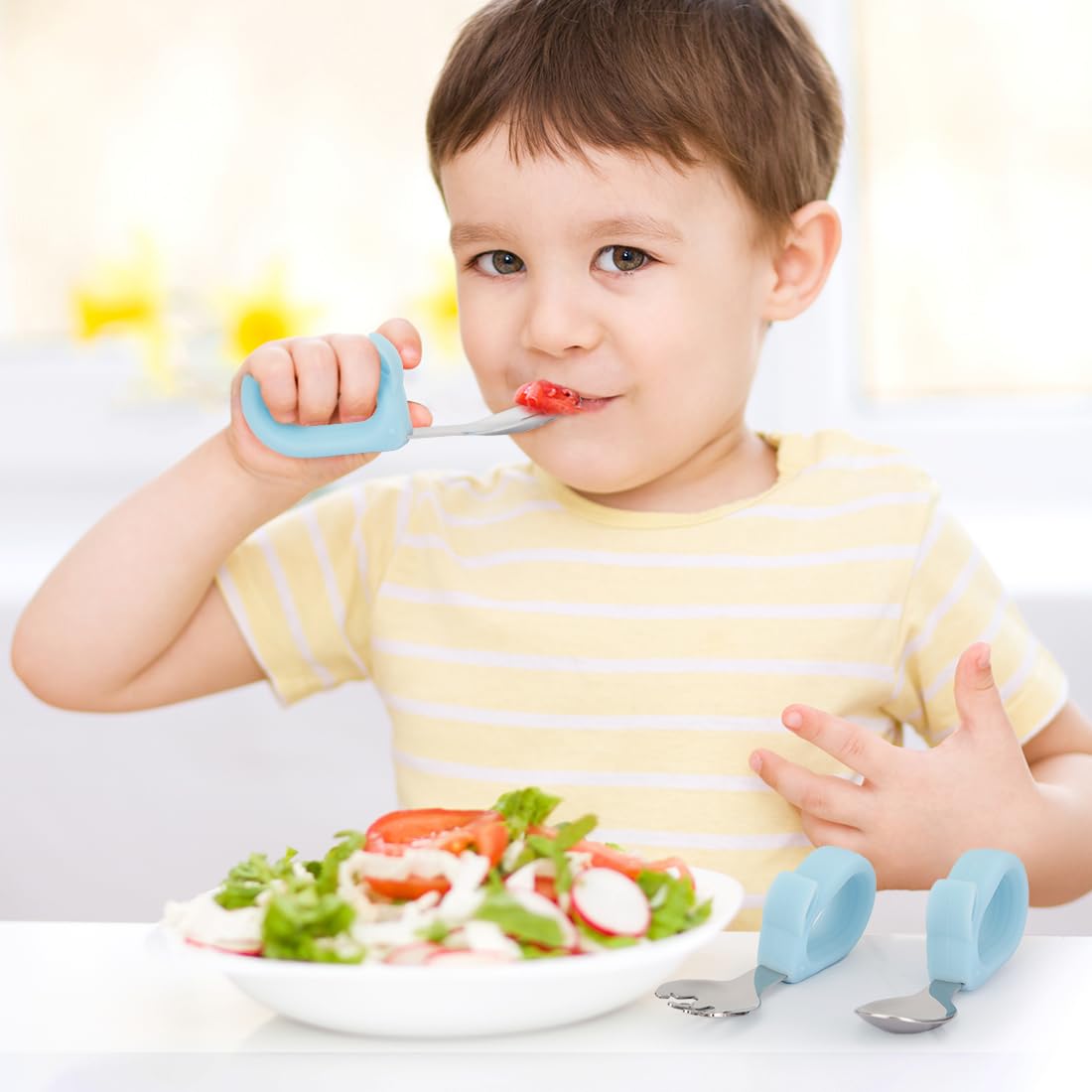 KIFFRIDE dishwasher-safe utensils for quick, easy cleaning after meals.