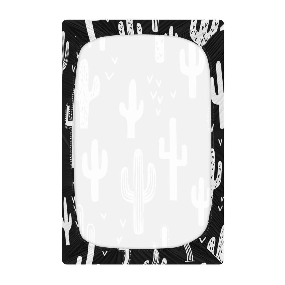 Kigai cactus crib sheet 39x27x5 provides snug fit for smaller bassinets.