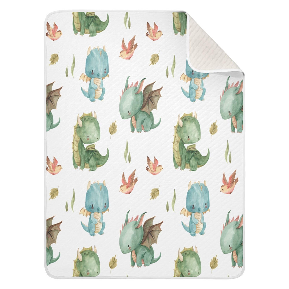 Kigai dragon baby blanket 30x40 keeps newborn snug during crib time.