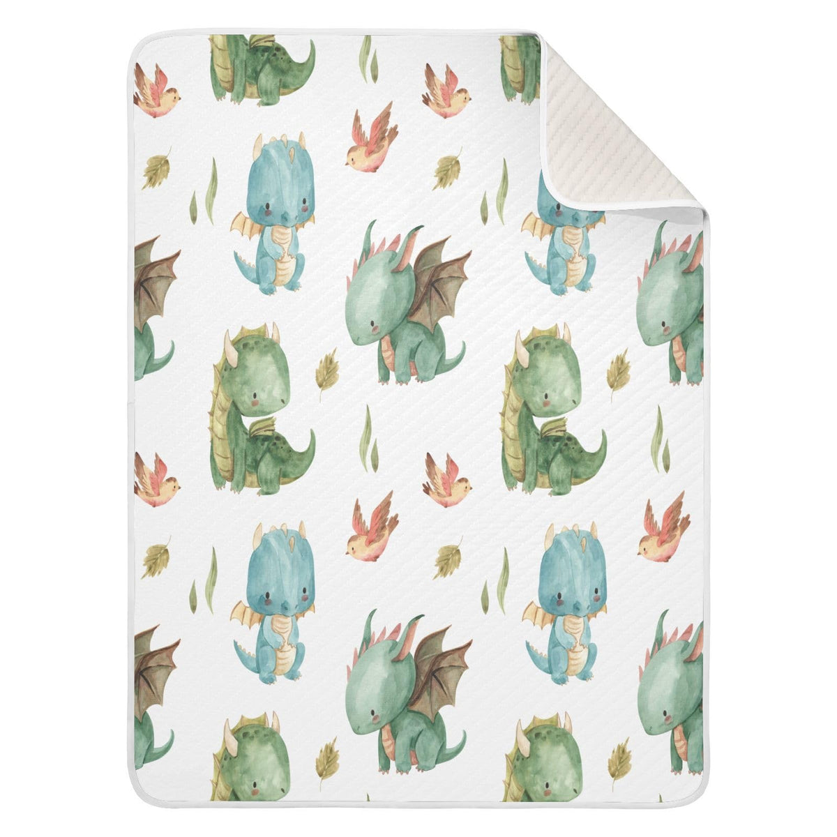 Kigai dragon baby blanket 30x40 keeps newborn snug during crib time.