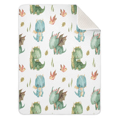 Kigai dragon baby blanket 30x40 keeps newborn snug during crib time.