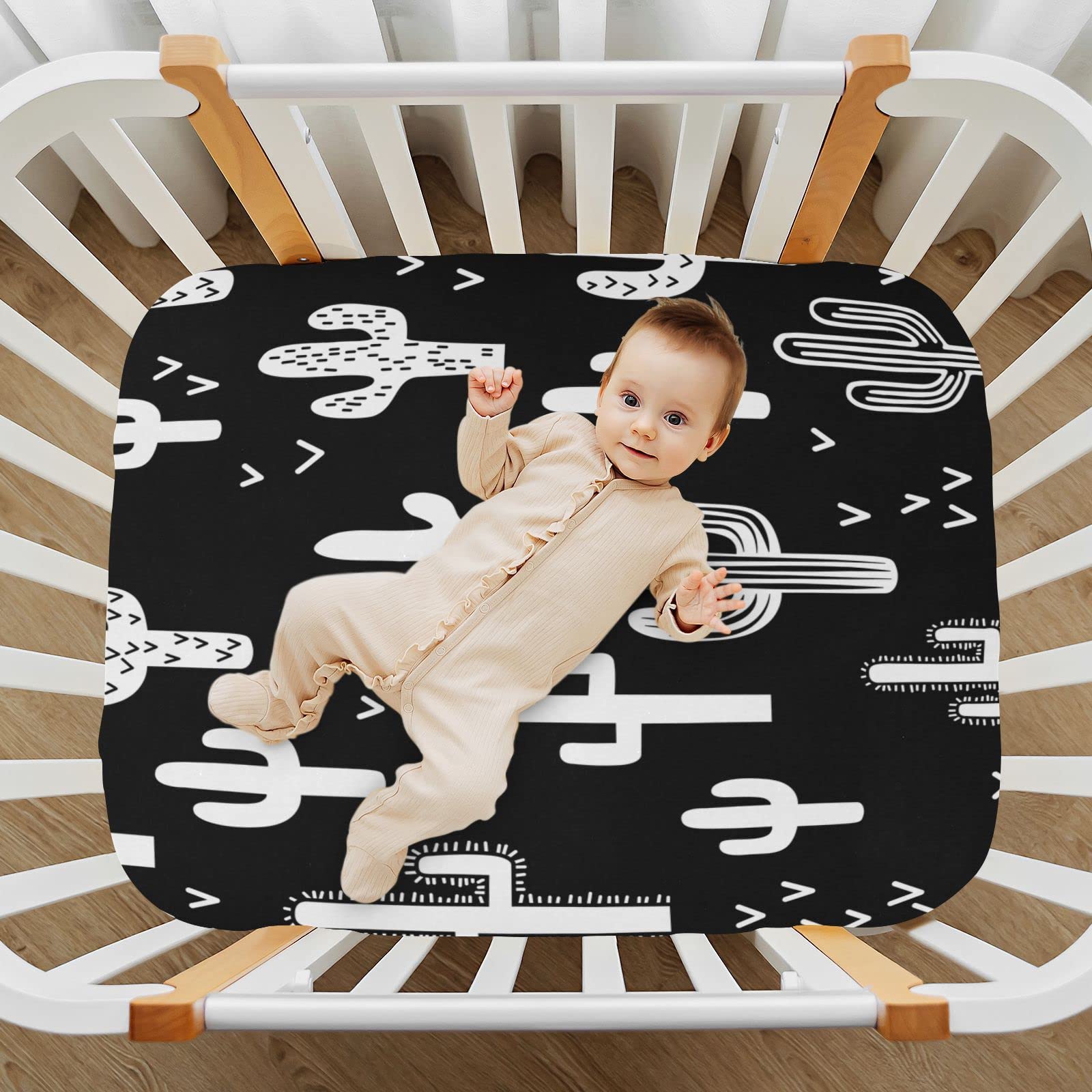 Kigai machine-washable crib sheet simplifies cleanups after spills.