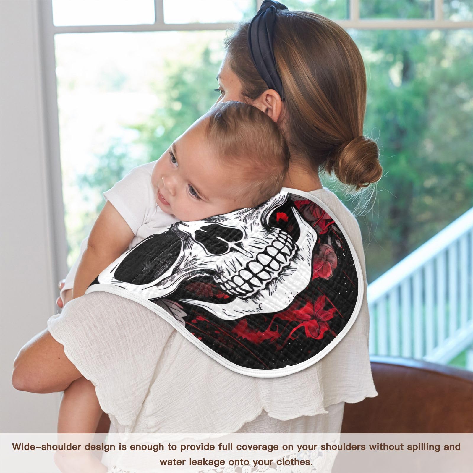 Kigai multi-use cloth doubles as bib or drool towel for daily moments