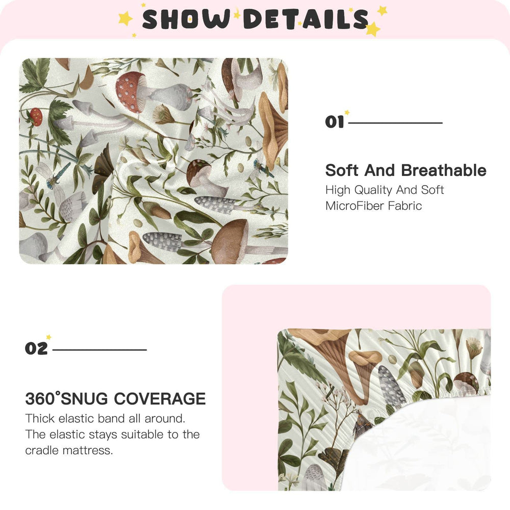 Kigai nursery decor friendly sheet adds playful style to a nursery.