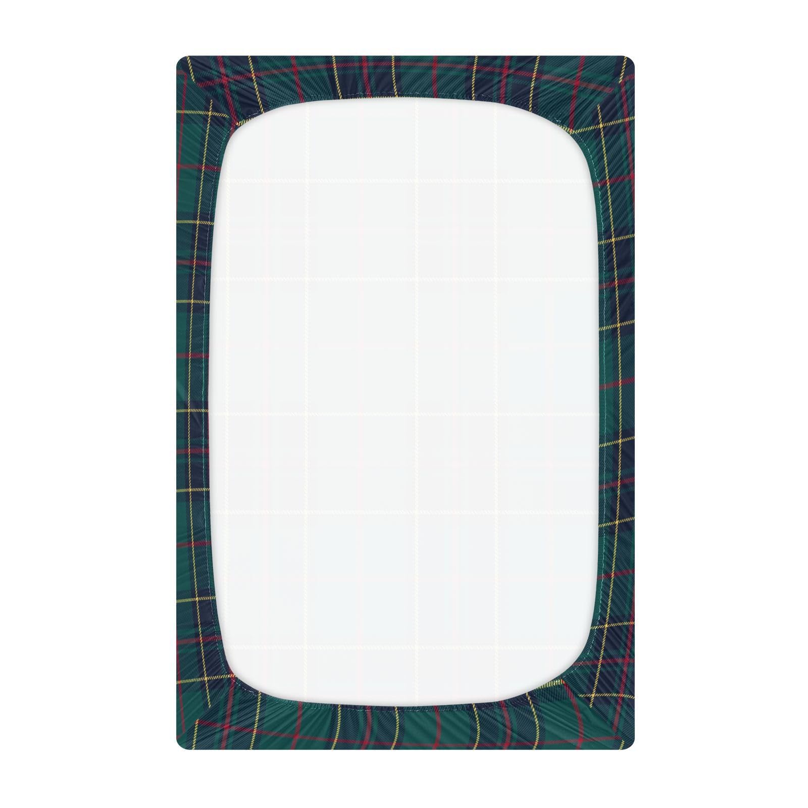 Kigai plaid crib sheet fits standard crib mattress for a neat surface