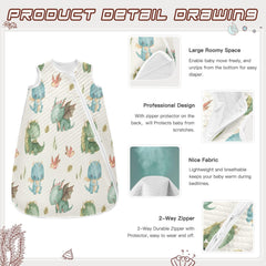 Kigai sleep sack loose-fit sleeveless design allows movement