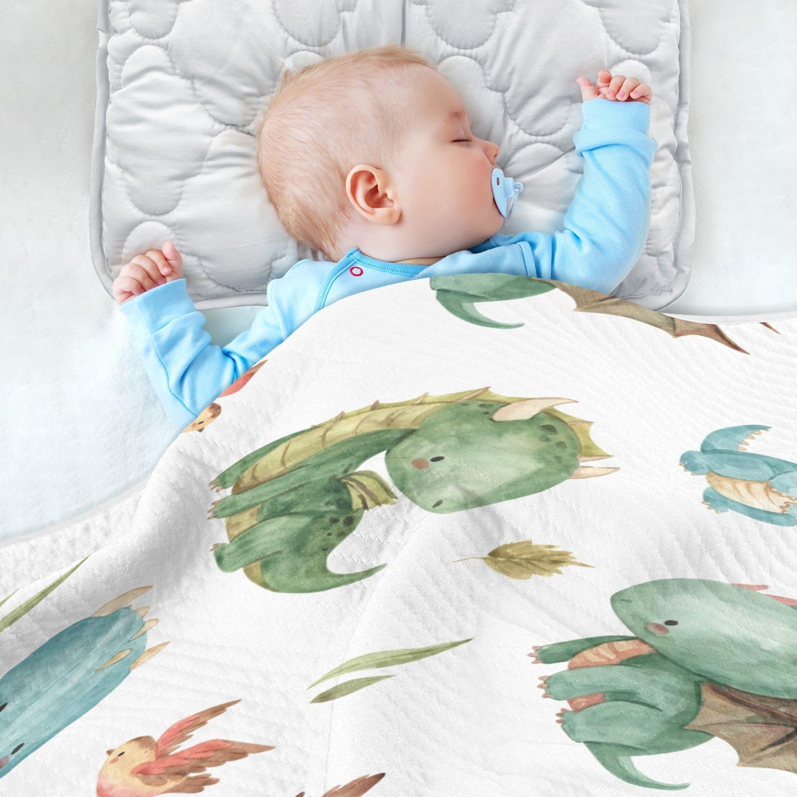 Kigai dragon blanket protects baby in car seats and travel.