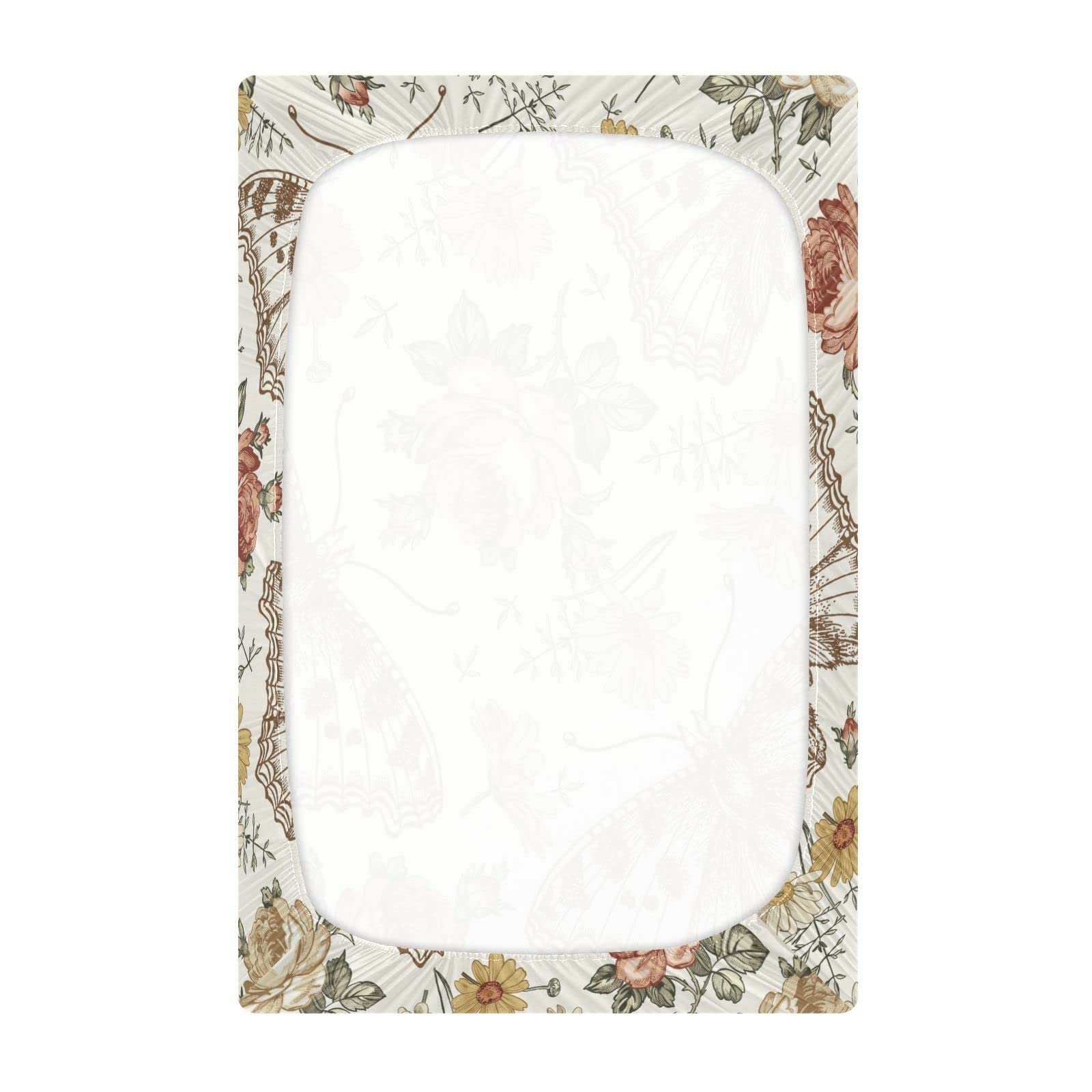 Kigai Vintage Butterfly crib sheet forest pattern enhances playful nursery decor.
