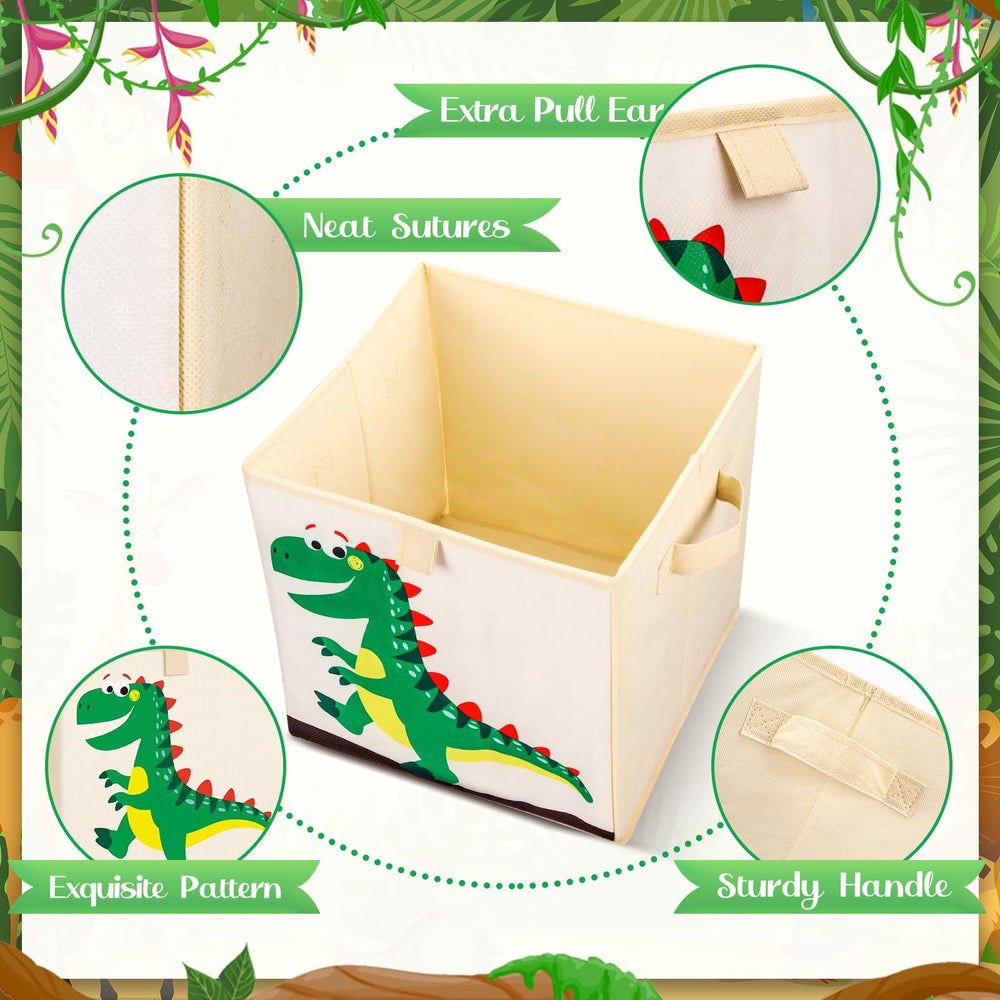 Kigley 10.63 inch cube fits books and clothes neatly.