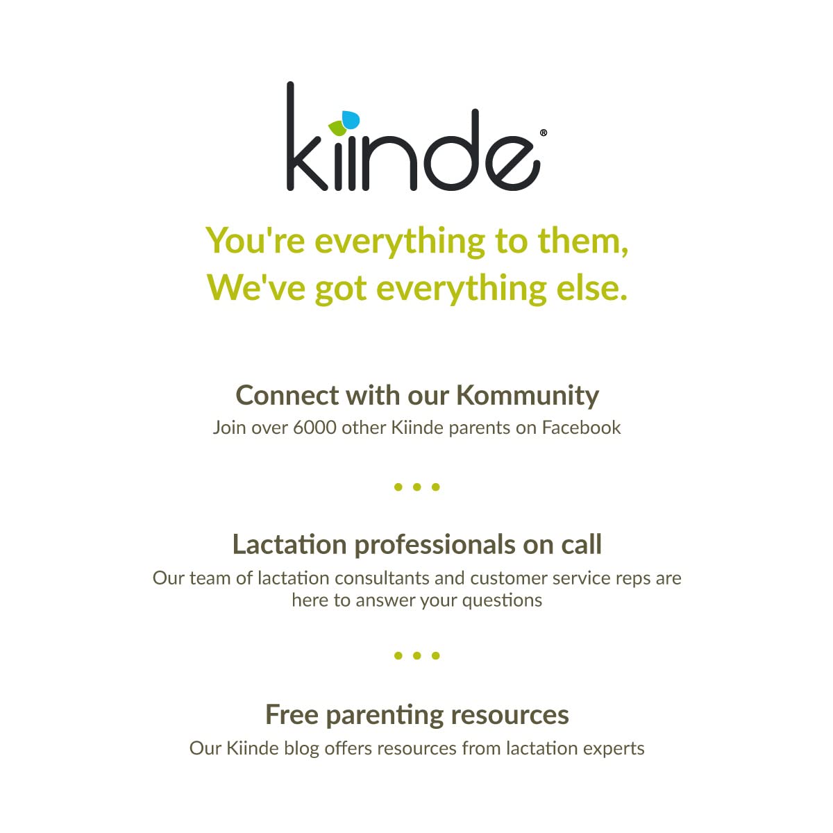 Kiinde Twist system compatibility highlights flexible feeding and storage workflow.