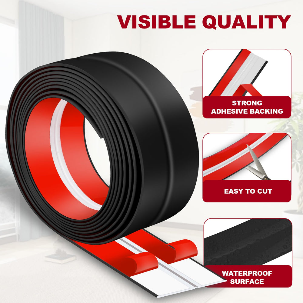Low-profile Kikerike PVC trim along a wall corner blends with modern interiors.