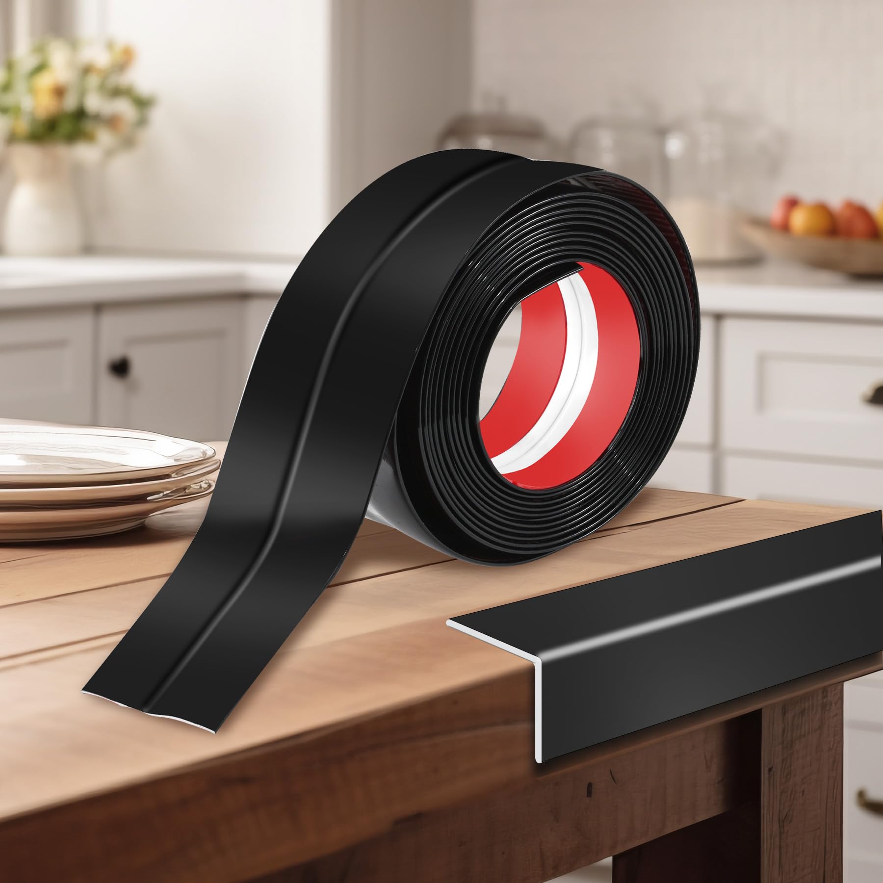 Kikerike corner protector demonstrates effortless adhesive installation on a clean wall.