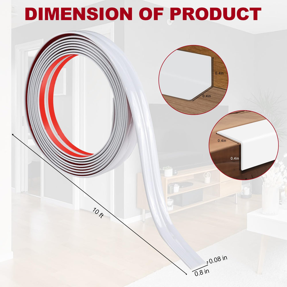 Kikerike corner protector installed on walls demonstrates quick, tool-free application.