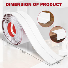 Kikerike white corner protector adhesive-back highlights tool-free installation