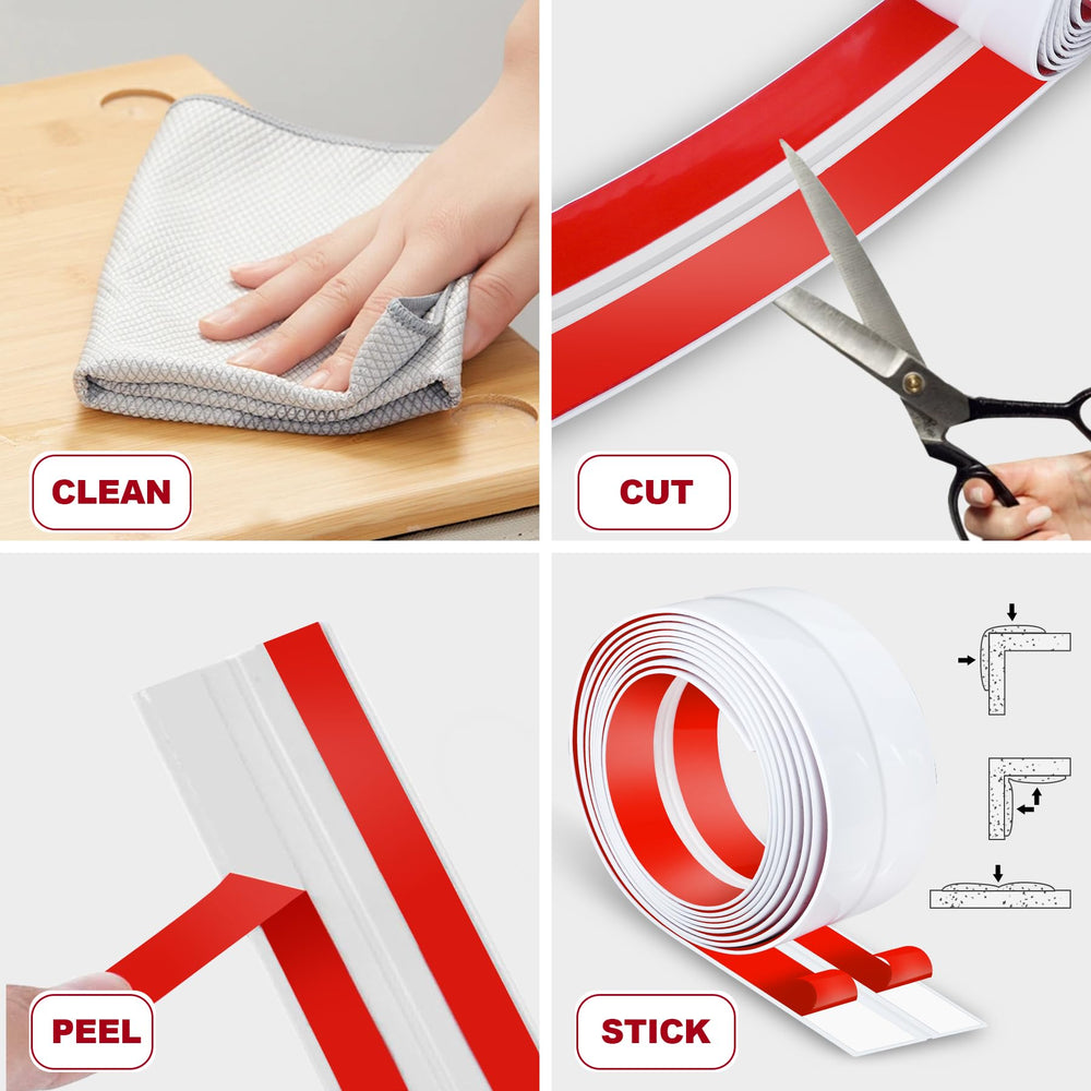 Kikerike low-profile white edge guard complements modern interiors.