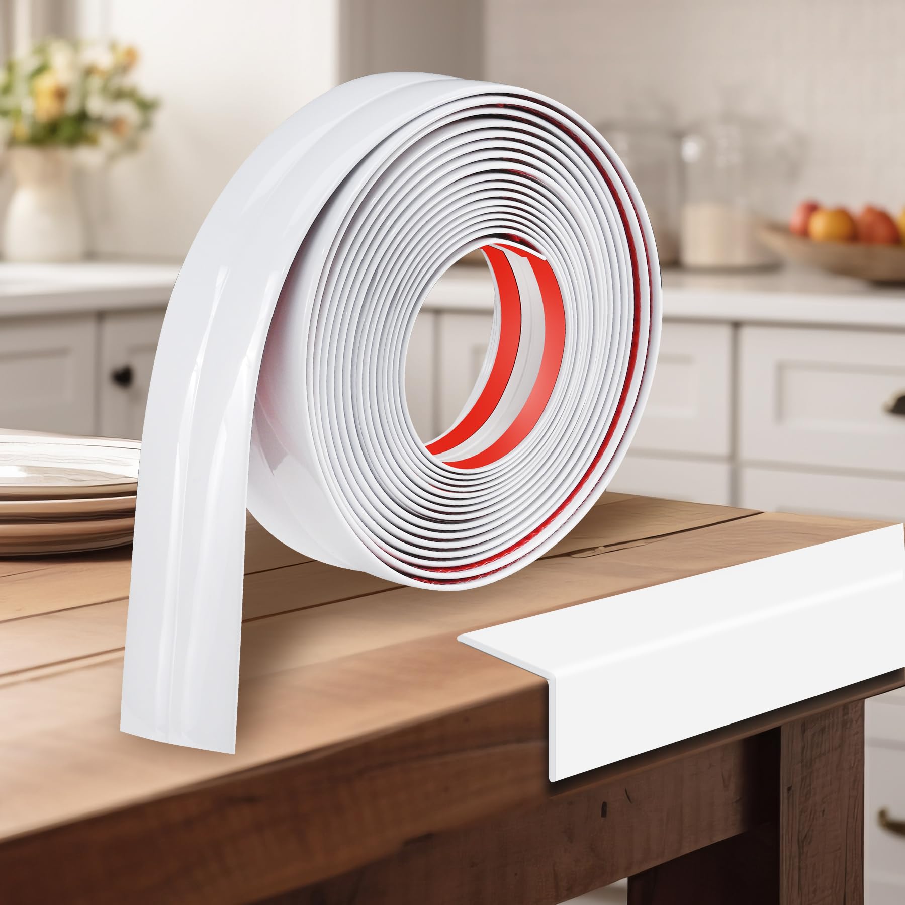 Kikerike wall corner protector on white corner for safer living spaces