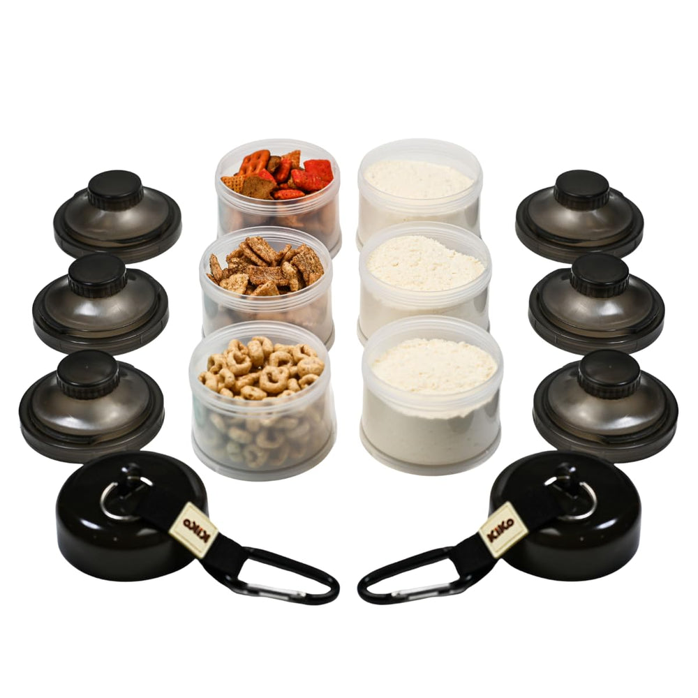 KiKo 2-step feeding design speeds bottle prep during night feeds.
