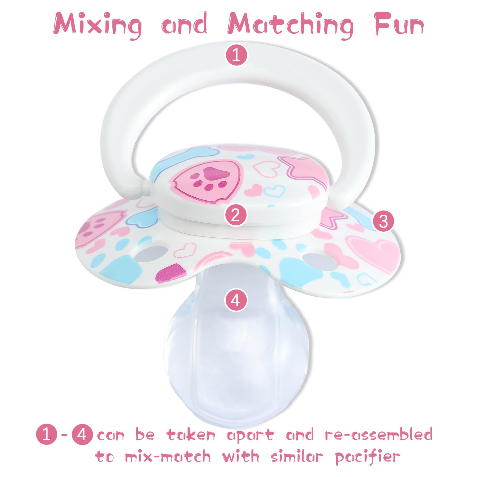 Kiligspace animal print pacifier with a playful design.
