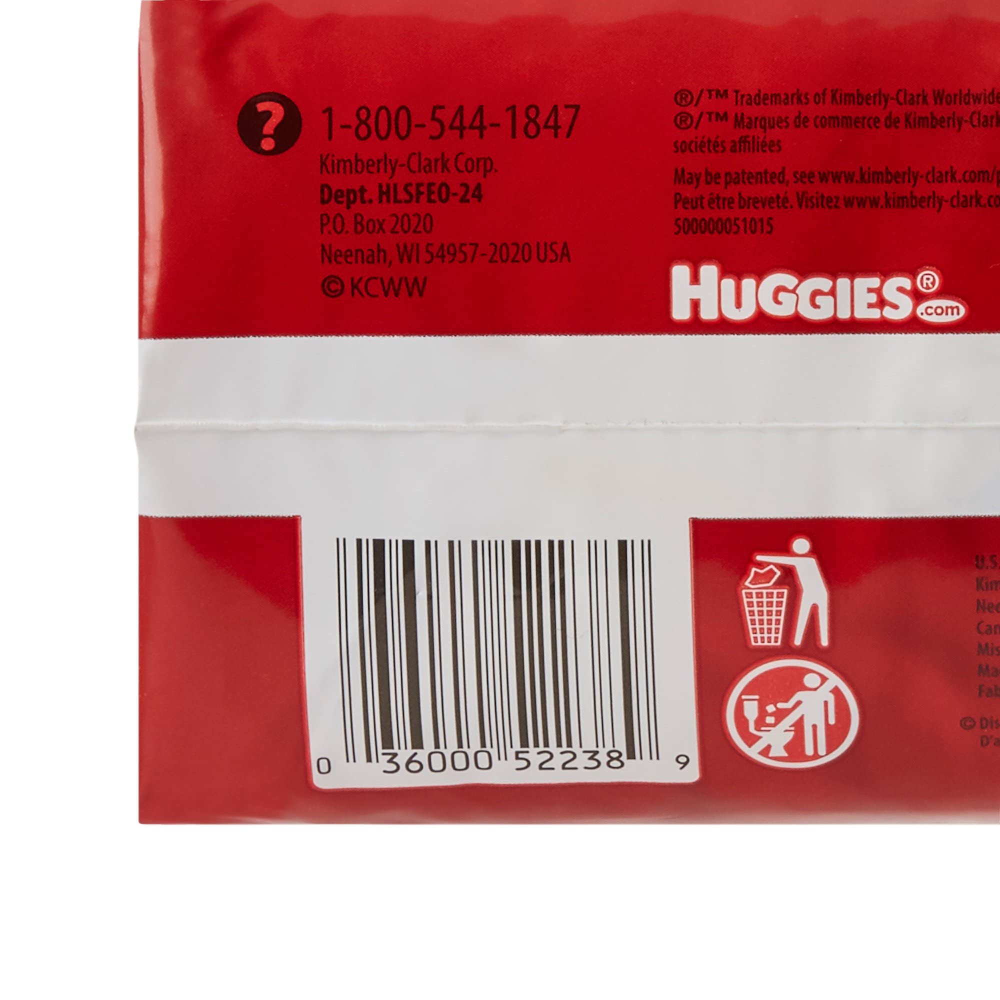 Kimberly-Clark Huggies newborn diaper on baby demonstrating snug newborn fit.