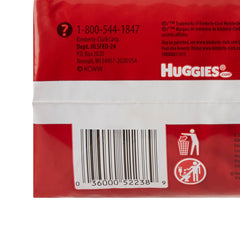 Kimberly-Clark Huggies newborn diaper on baby demonstrating snug newborn fit.