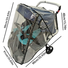KIMILEAY rain cover with large access window for easy entry and exit