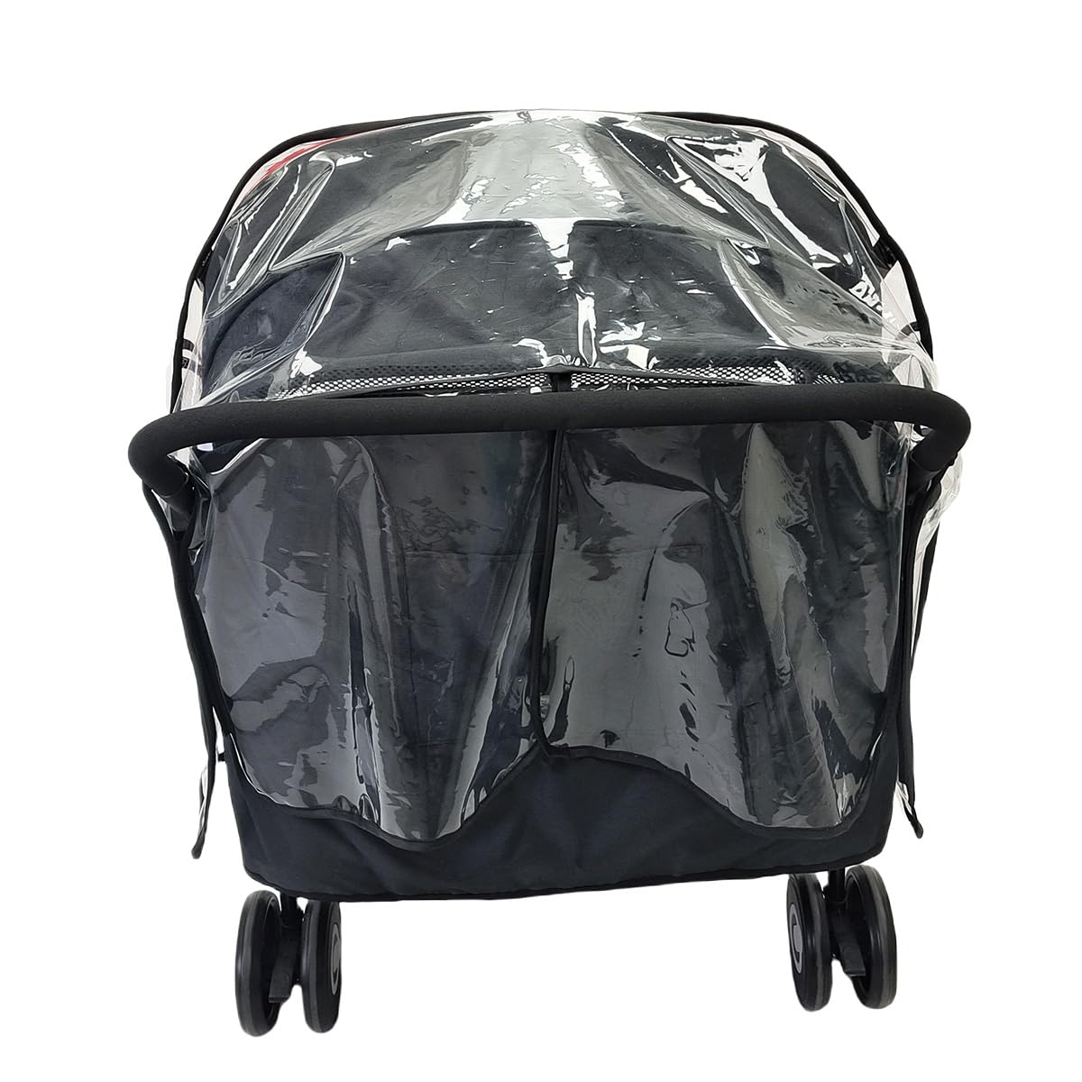 KIMILEAY universal-fit rain cover for most side-by-side strollers