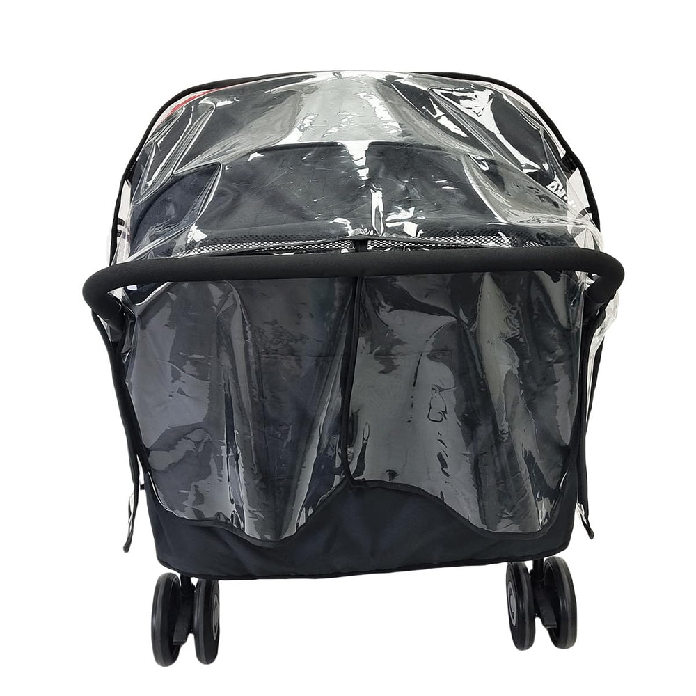 KIMILEAY universal-fit rain cover for most side-by-side strollers