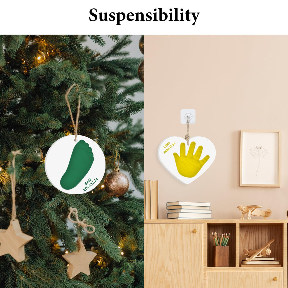 Kimitimi Handprint Kit display stands ready to showcase memories.