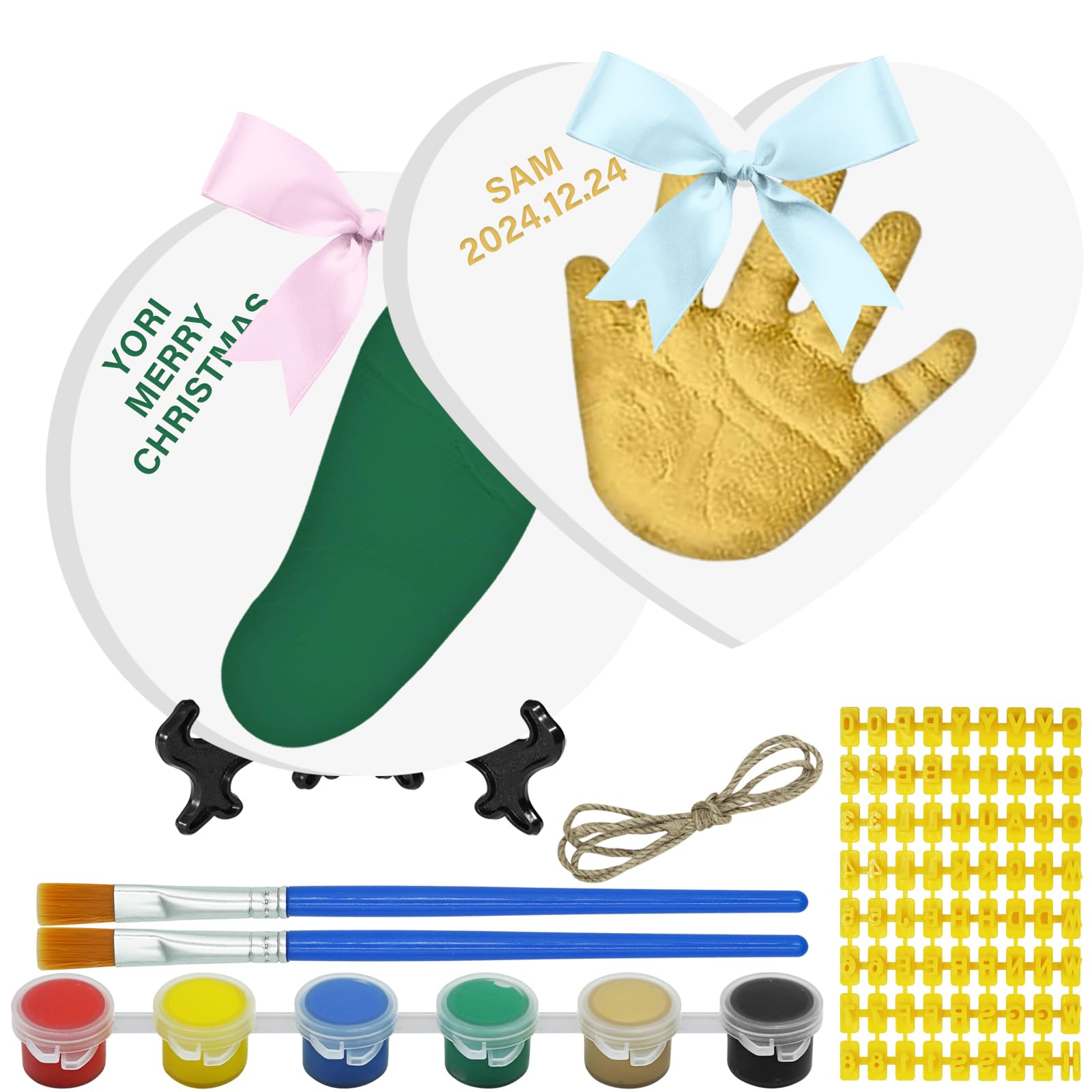 Kimitimi Baby Handprint Kit with soft clay ready for durable keepsakes.