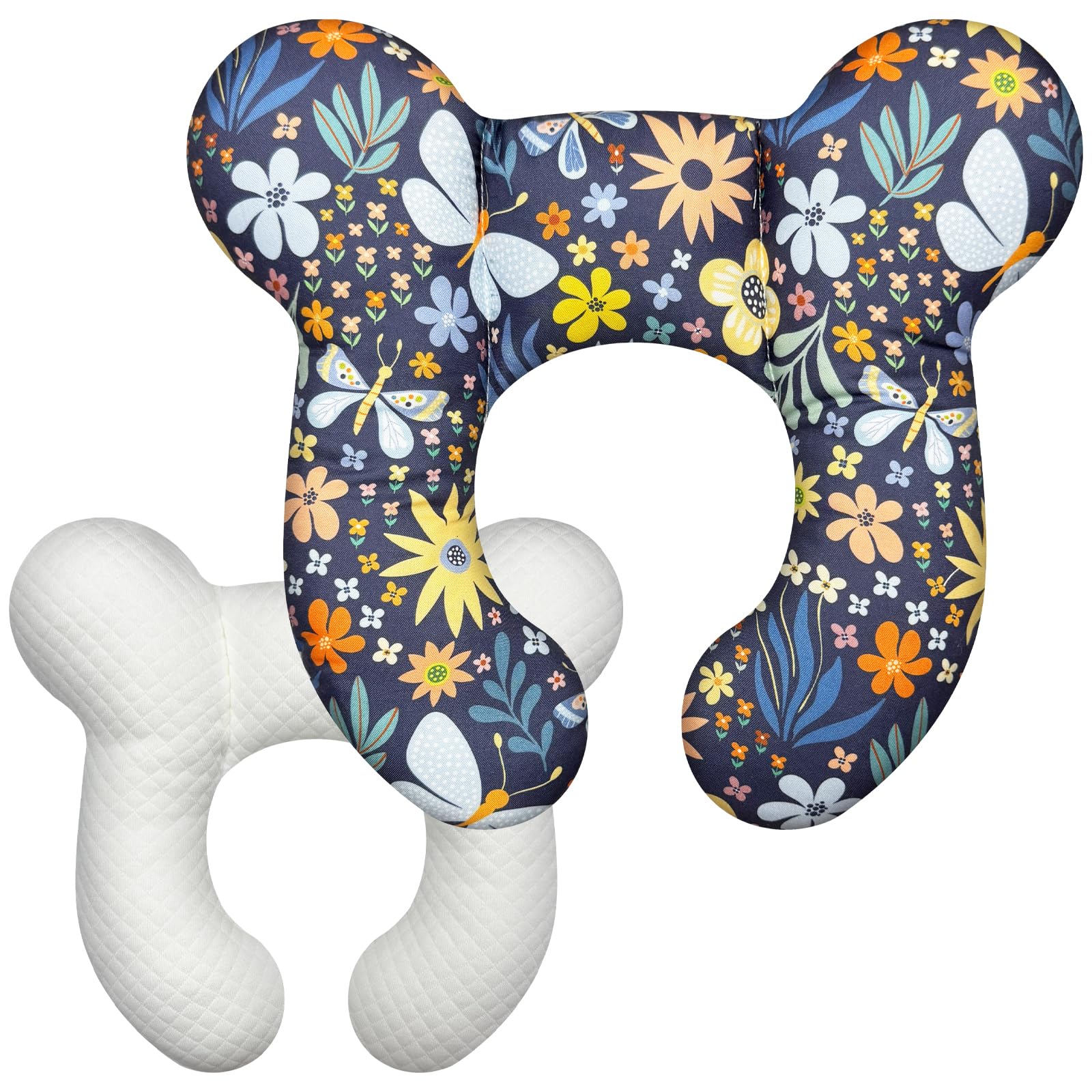 Kimitimi Baby Head Support Pillow with soft cotton for gentle neck comfort on the go.