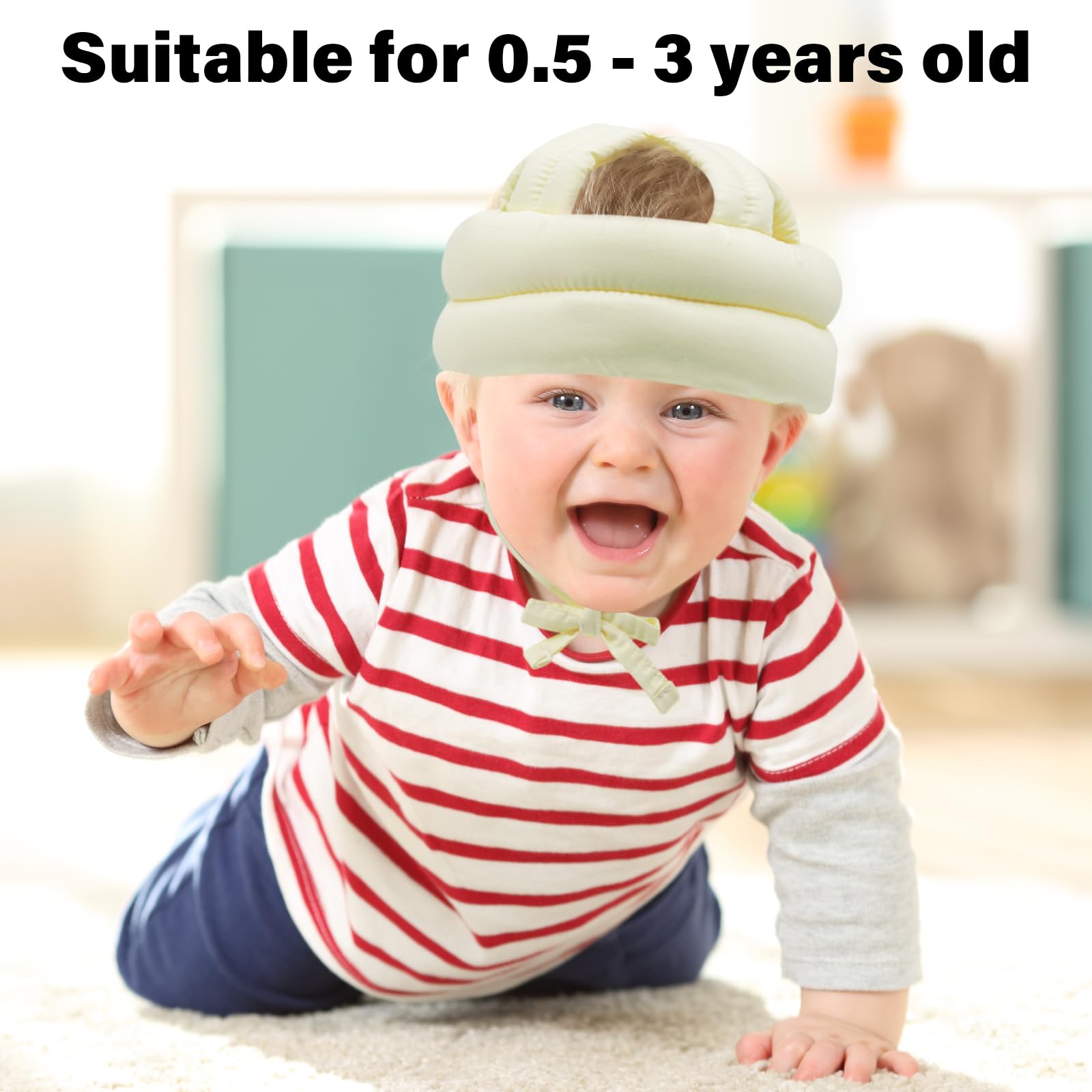 Kimitimi baby safety helmet breathable design for daily wear