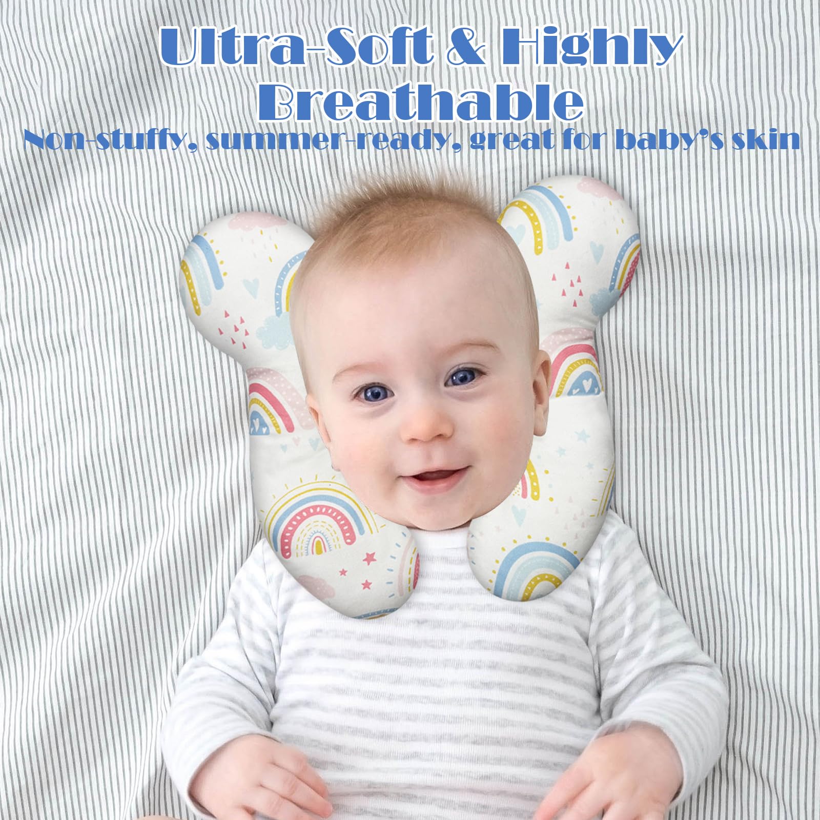 kimitimi pillow used in car, plane, and stroller naps on trips