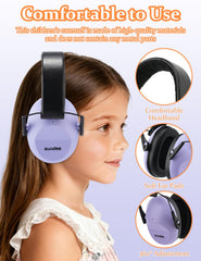 Kimitimi Kids ear muffs adjustable headband for a secure fit.