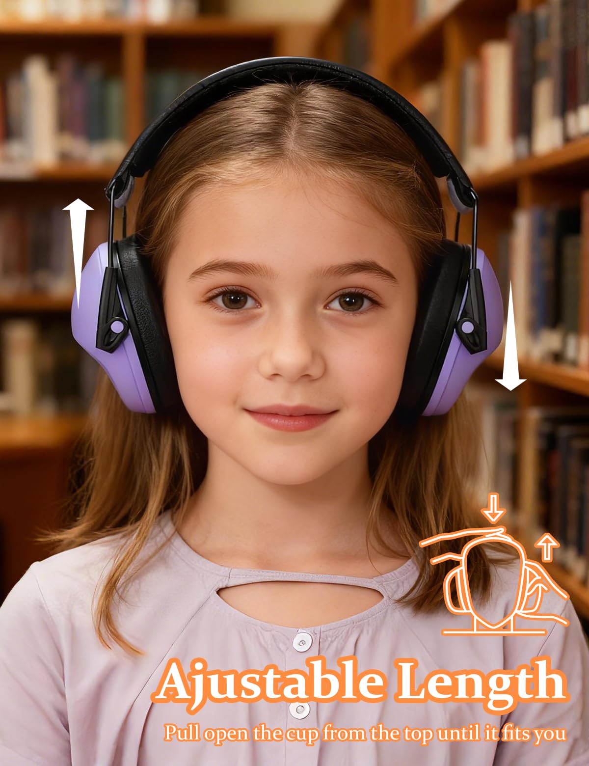 Kimitimi ear muffs certification badge shows EPA CE SNR for trusted safety.