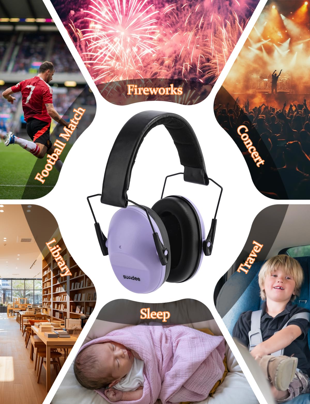 Kimitimi Kids ear muffs used during fireworks or air shows for hearing protection.