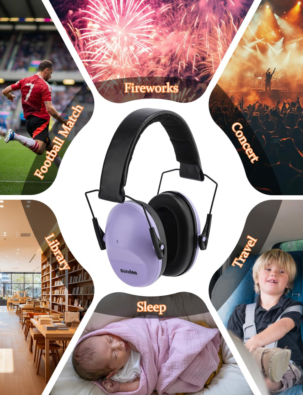 Kimitimi Kids ear muffs used during fireworks or air shows for hearing protection.