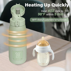 Kimitimi portable bottle warmer with USB-C charging enables quick recharges