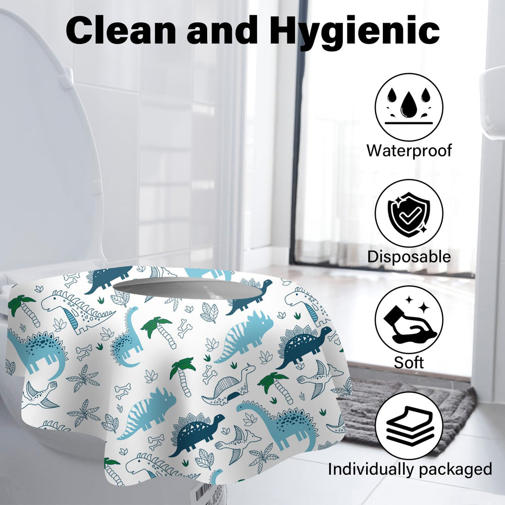 Kimitimi extra-large 26x26 inch covers shield the entire toilet seat.