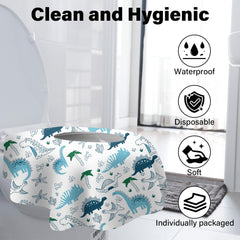 Kimitimi extra-large 26x26 inch covers shield the entire toilet seat.