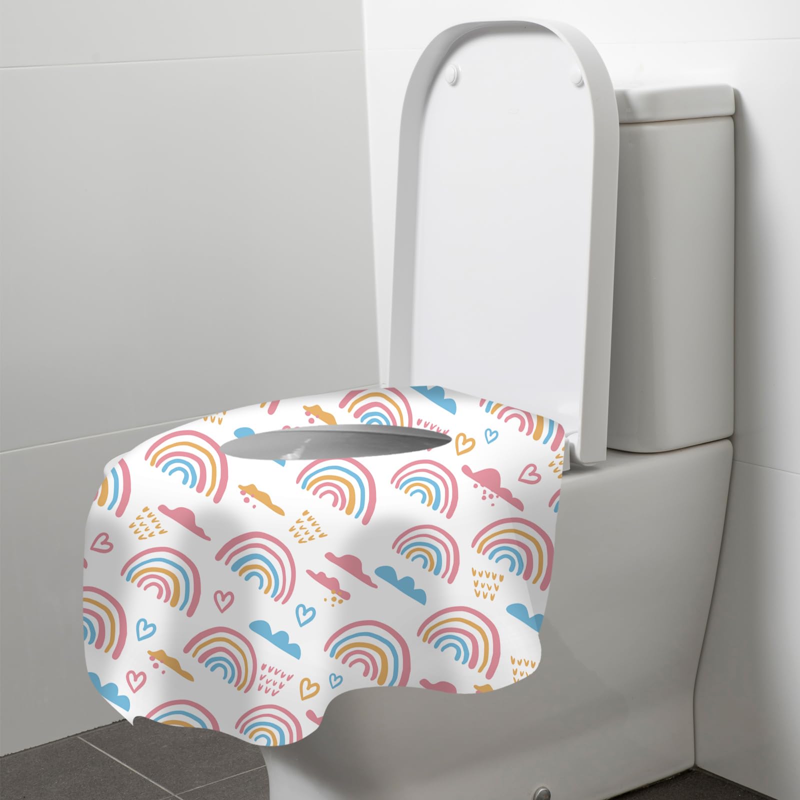 Kimitimi rainbow pattern makes potty moments pleasant for kids and adults