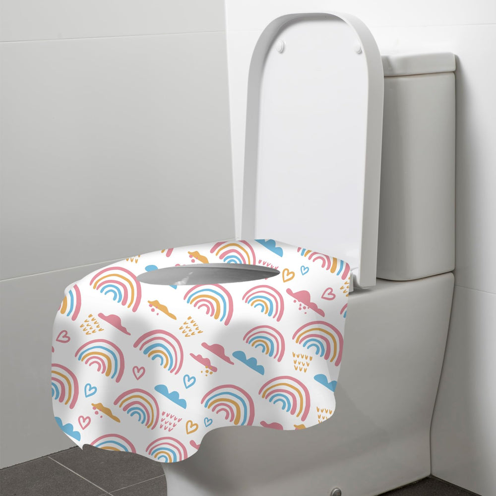 Kimitimi rainbow pattern makes potty moments pleasant for kids and adults