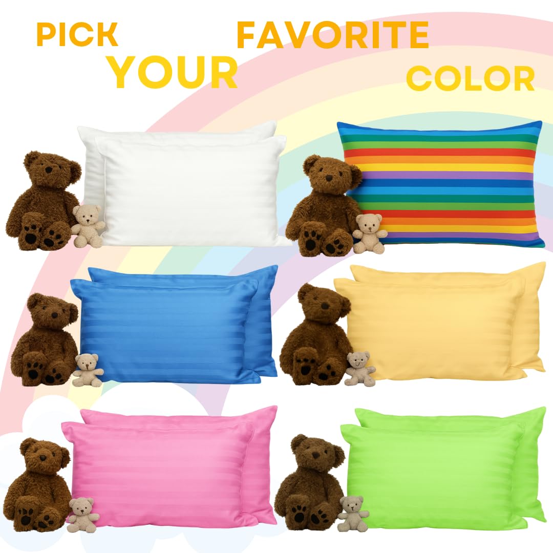 Kinder Fluff down-alternative fill mimics loft while remaining hypoallergenic.