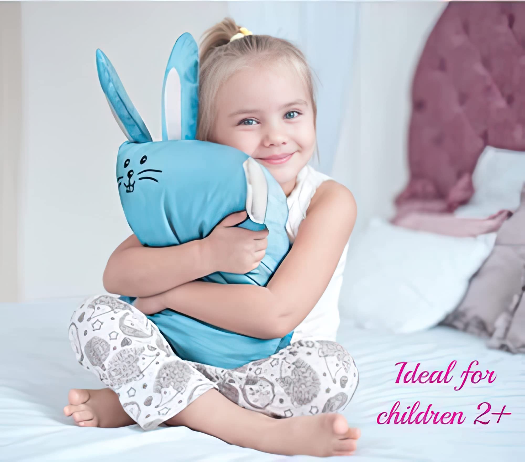 Pillow and case shown together as a durable, machine washable set.