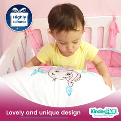 Kinder Fluff pillowcase featuring elephant design for bright, fade-resistant prints.