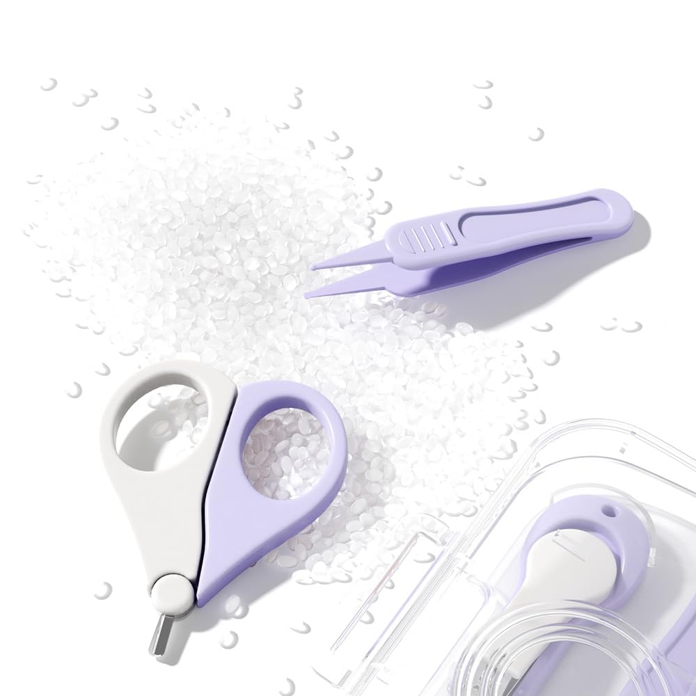 Kinderia stainless steel clippers with soft-grip handles for precise trimming.