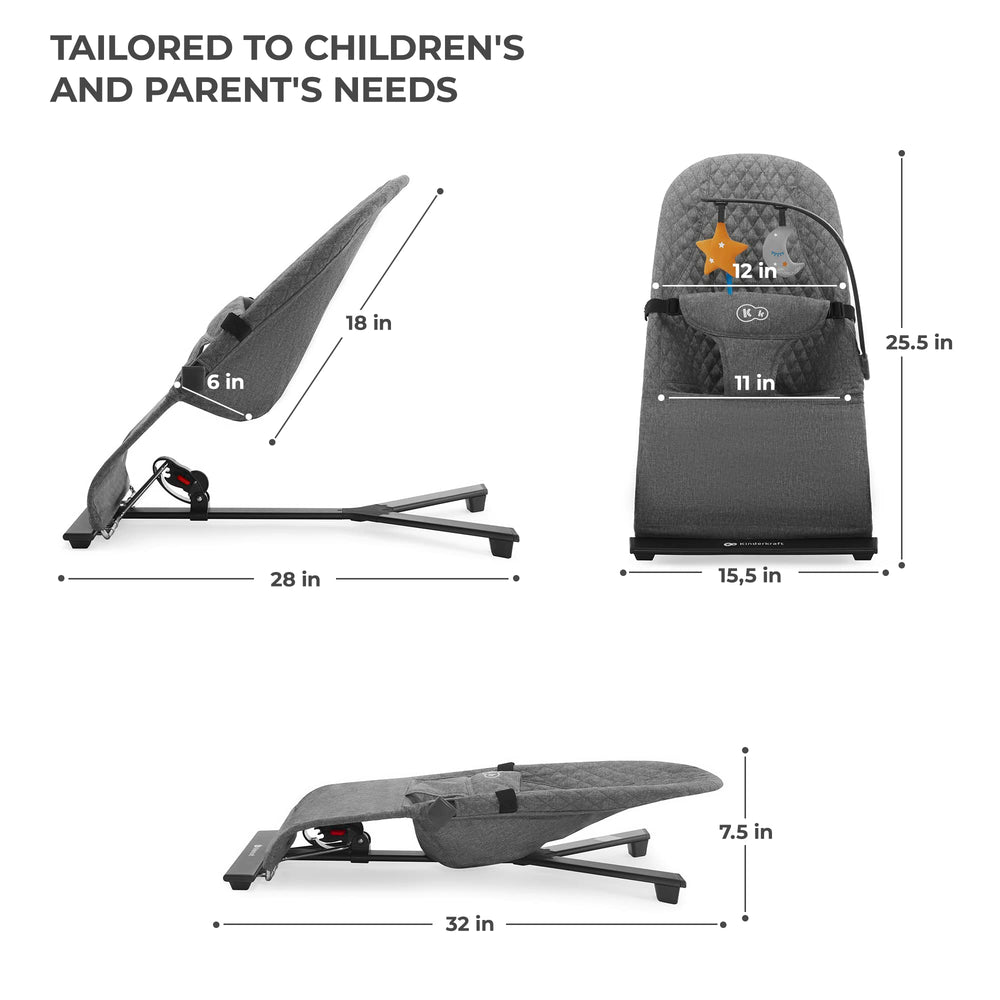 Kinderkraft Mimi usage range newborn to 13.5 lb.