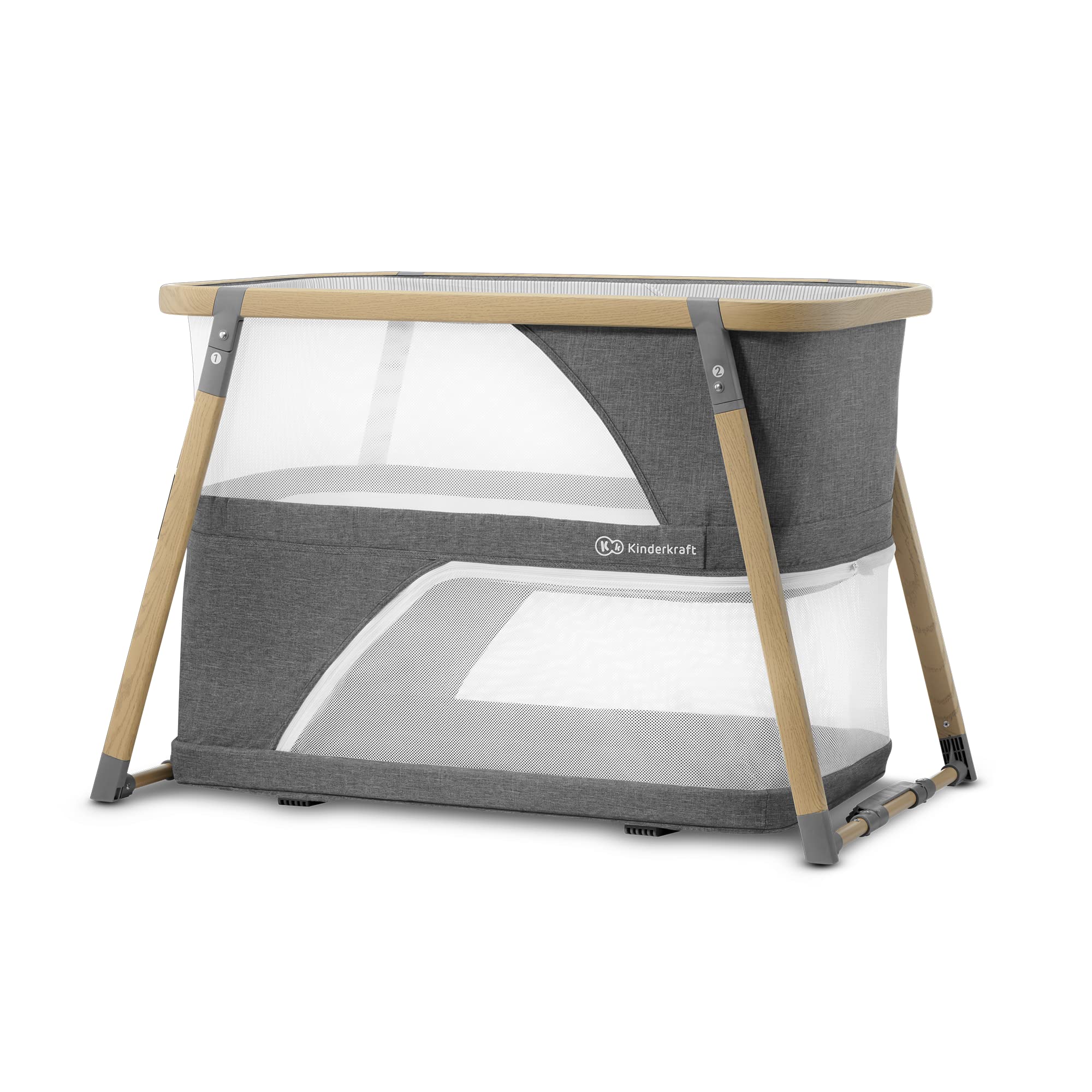 Kinderkraft Sofi portable travel crib setup for easy travel and quick sleep