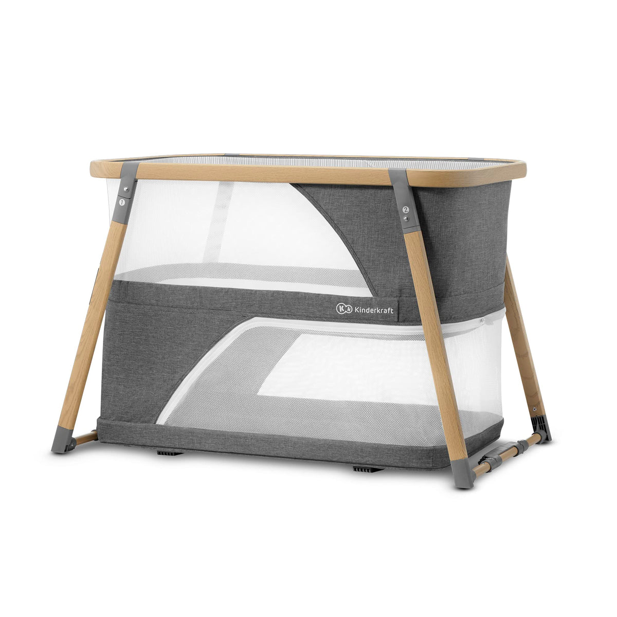Kinderkraft Sofi portable travel crib setup for easy travel and quick sleep